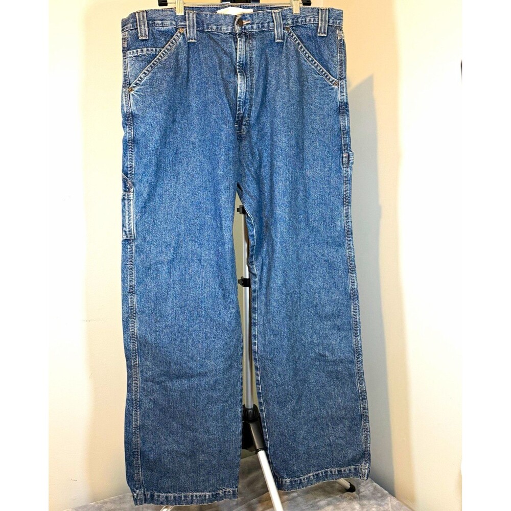 Signature by Levi Strauss & Co. Men’s Blue Denim Carpenter Jeans Relaxed